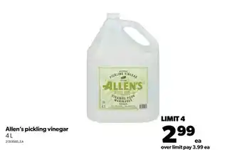 Real Canadian Superstore Allen's pickling vinegar offer