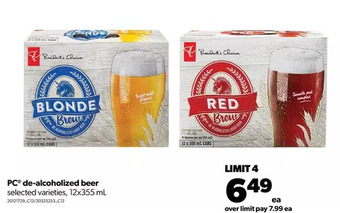 Real Canadian Superstore Pc de-alcoholized beer offer