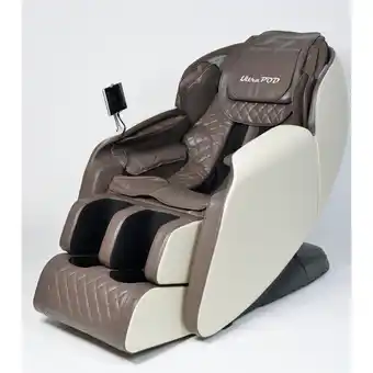 Best Buy Ultrapod-plus 3d massage chair - brown/cream color - hd bluetooth - heated - full body massage - special offer offer