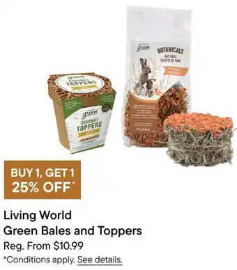 Petvalu Living World Green Bales And Toppers offer