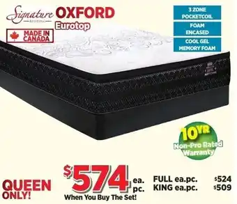 Surplus Furniture Signature Oxford offer