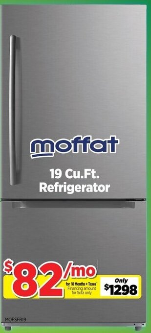 Surplus Furniture Moffat 19 Cu.Ft. Refrigerator offer