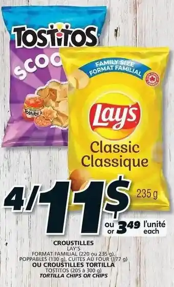 IGA Croustilles Ou Croustilles Tortilla offer