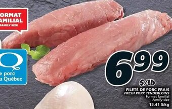 IGA Filets De Porc Frais offer