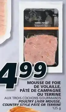 IGA Mousse De Foie De Volaille, Pâté De Campagne Ou Terrine 125g offer