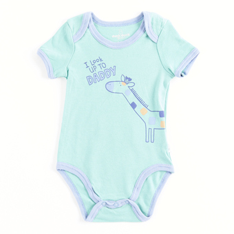 Giant Tiger Boy's cotton short sleeve english saying onesie offer