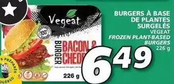 IGA Burgers Á Base De Plantes Surgelés 226g offer