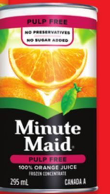 Walmart Minute maid juice offer