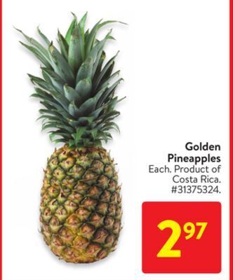 Walmart Golden pineapples offer