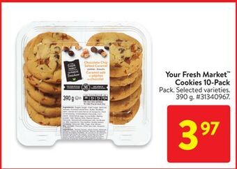 Walmart Your fresh market cookies 10-pack offer