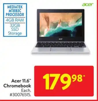 Walmart Acer 11.6" chromebook offer