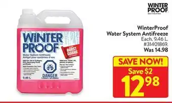 Walmart Winter proof water system antifreeze offer