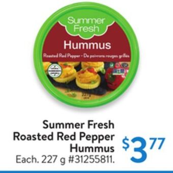 Walmart Summer fresh roasted red pepper hummus offer