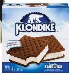 Giant Tiger Klondike frozen desserts offer