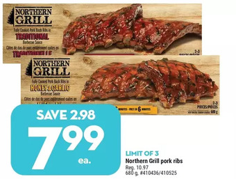 Giant Tiger Northern grill pork ribs offer