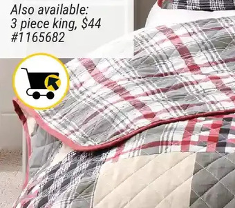 Giant Tiger 3 piece king quilt set offer