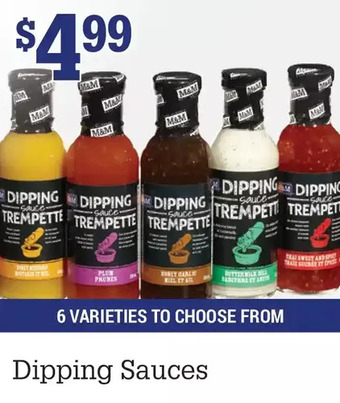 M & M Food Market Dipping sauces offer