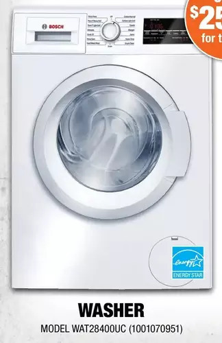 Home Depot Bosch washer offer