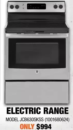 Home Depot Ge electric range offer