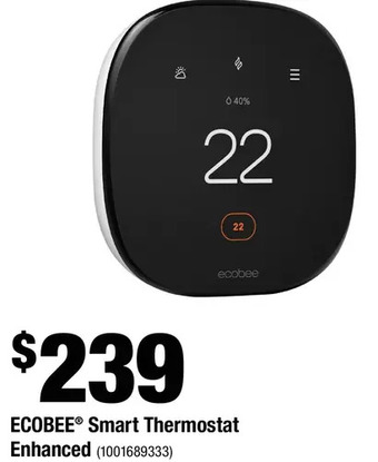 Home Depot Ecobee smart thermostat enhanced offer