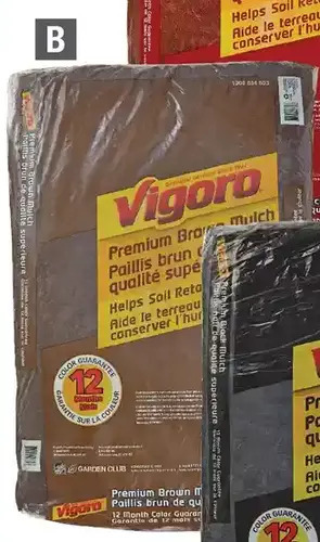 Home Depot Vigoro mulch - brown offer