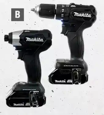 Home Depot 2-piece makita 18v lithium-ion sub-compact hammer drill and driver combo kit offer