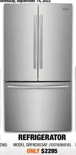 Home Depot Frigidaire gallery refrigerator offer