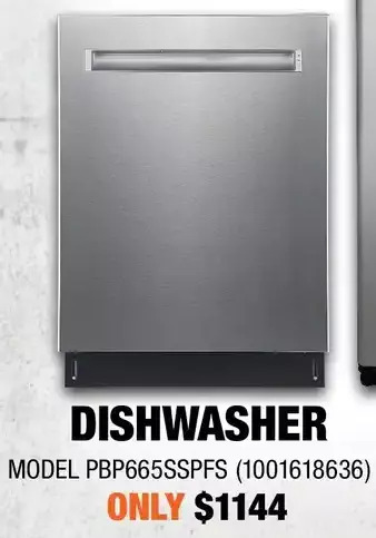 Home Depot Ge dishwasher offer