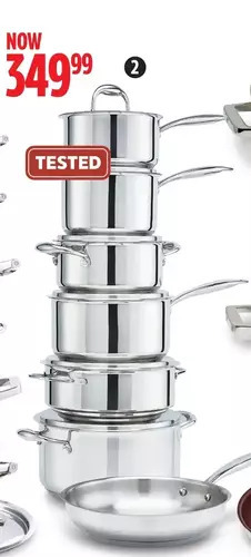 Canadian Tire Paderno canadian signature stainless-steel 13-pc set offer