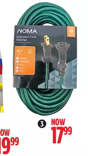 Canadian Tire Noma 15m garden extension cord offer