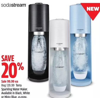 Canadian Tire Sodastream terra sparkling water maker offer