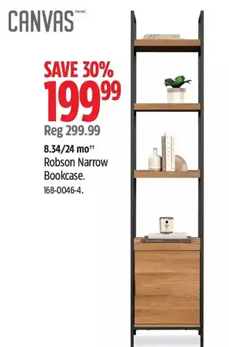 Canadian Tire Canvas robson narrow bookcase offer