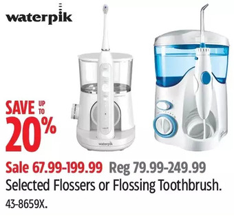 Canadian Tire Waterpik flossers or flossing toothbrush offer
