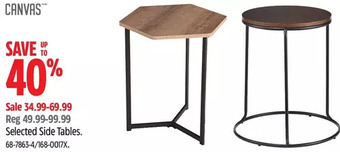 Canadian Tire Canvas side tables offer