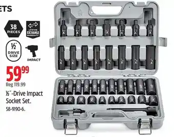 Canadian Tire 1/2"-drive impact socket set offer