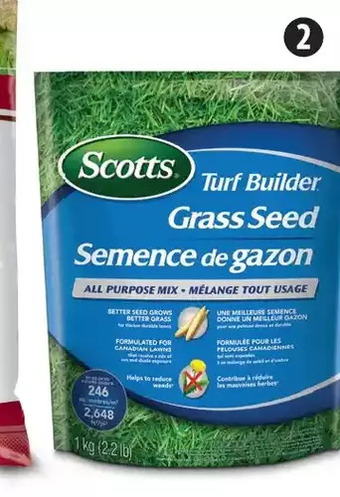 Canadian Tire Scotts turf builder grass seed offer