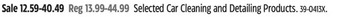 Canadian Tire Car cleaning and detailing products offer