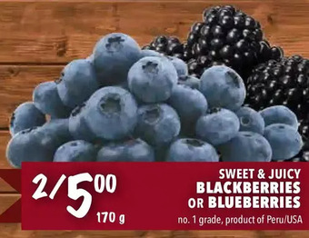 Farm Boy Blackberries or blueberries offer