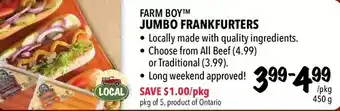 Farm Boy Farm boy jumbo frankfurters offer