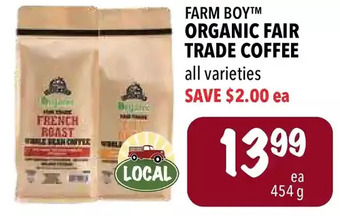 Farm Boy Farm boy organic fair trade coffee offer