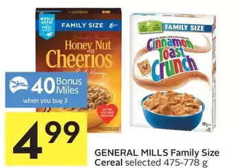 Foodland General mills family size cereal offer
