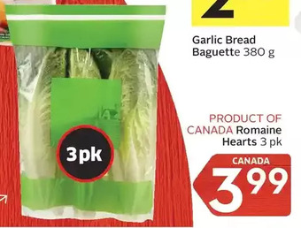 Foodland Romaine hearts offer