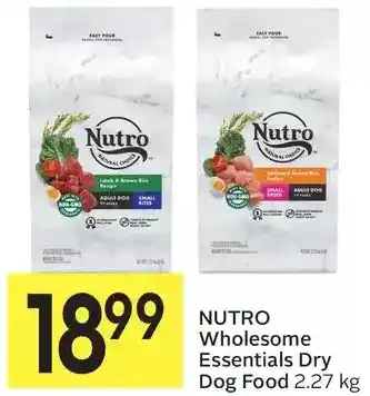 Foodland Nutro wholesome essentials dry dog food offer