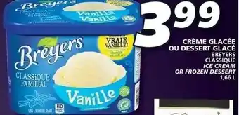 IGA Créme Glacée Ou Dessert Glacé 1.66L offer