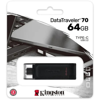 Staples Kingston 64gb usb-c datatraveler 70 | 32gb offer