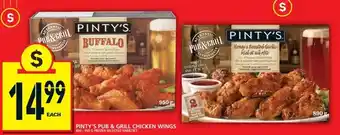 Food Basics Pinty's pub & grill chicken wings offer