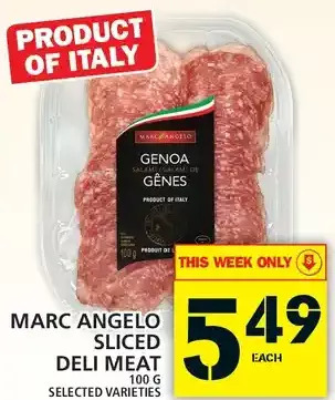 Food Basics Marc angelo sliced deli meat offer