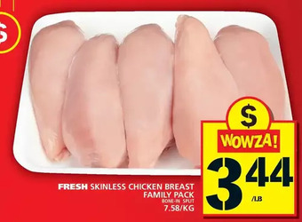 Food Basics Fresh skinless chicken breast offer