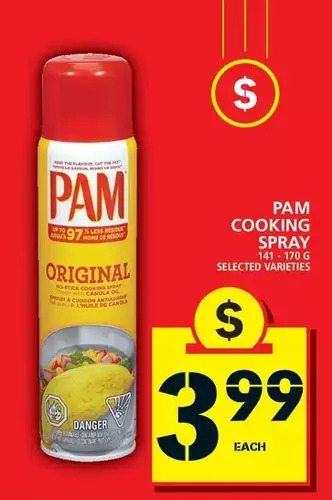 Food Basics Pam cooking spray offer