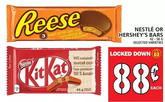 Food Basics Nestle or hershey's bars offer